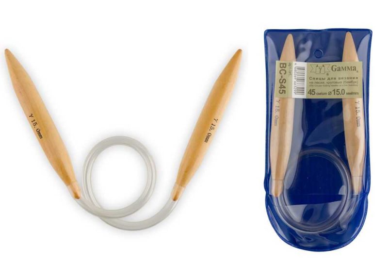 Спицы круговые 40 см Гамма метал 15 мм