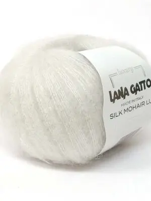 6027 lana gatto silk mohair lux 300x400 - Lana Gatto Silk Mohair Lux - 6027 (белый)