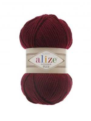57 Alize Lanagold Plus (бордовый) упаковка