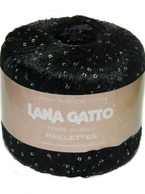 8606 lana gatto paillettes 300x400 - Lana Gatto Paillettes - 8606 (черный пайетки голография)