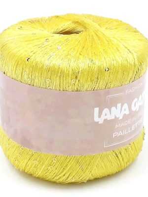 8935 lana gatto paillettes 300x400 - Lana Gatto Paillettes - 8935 (жёлтый пайетки в тон)