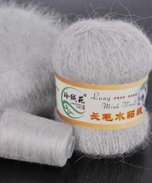 02 НОРКА Long Mink Wool (светло-серый)