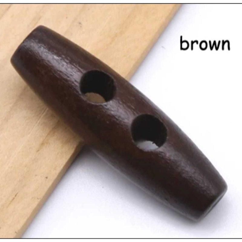 Пуговицы Бочонок 38х11 мм (коричневое дерево) Пуговицы Бочонок 38х11 мм (коричневое дерево)