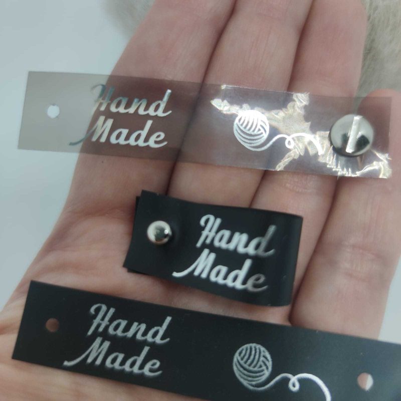 Силиконовая бирка на кобурной кнопке