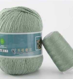 032 norka long mink wool 300x325 - Пух норки синяя этикетка - 032 (пыльная мята)