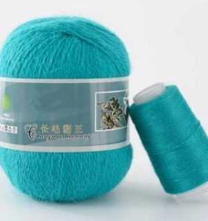 051 norka long mink wool 300x319 - Пух норки синяя этикетка - 051 (зеленая бирюза)