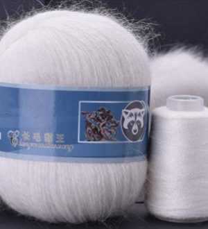 801 norka long mink wool 300x330 - Пух норки синяя этикетка - 801 (белый)