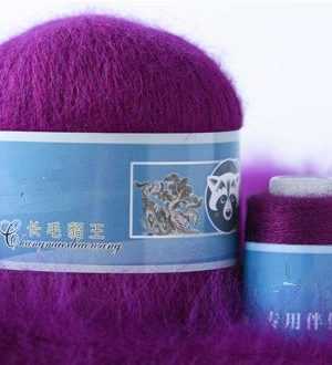 808 norka long mink wool 300x330 - Пух норки синяя этикетка - 808 (пурпур)