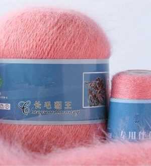 813 norka long mink wool 300x331 - Пух норки синяя этикетка - 813 (розовый коралл)