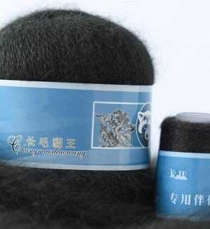 814 norka long mink wool 300x327 - Пух норки синяя этикетка - 814 (графит)