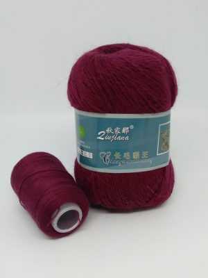 828 NORKA long mink wool 300x400 - Пух норки синяя этикетка - 828 (брусника)