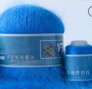 829 norka long mink wool 300x292 - Пух норки синяя этикетка - 829 (ярко-голубой)