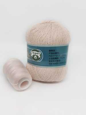 832 NORKA long mink wool 1 300x400 - Пух норки синяя этикетка - 832 (св.персик)