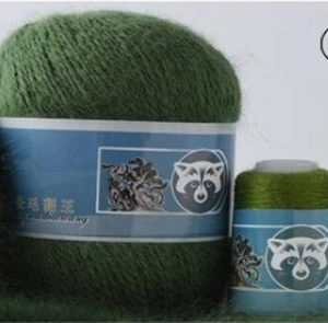 838 norka long mink wool 300x295 - Пух норки синяя этикетка - 838 (т.зелёный)