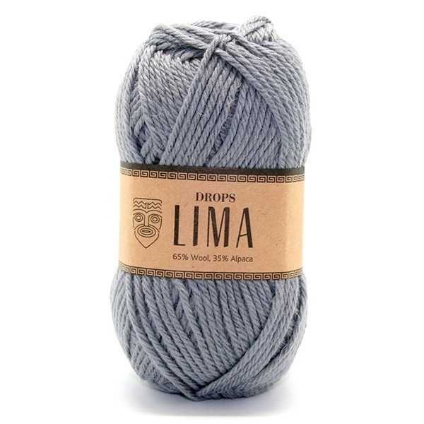 8465 DROPS Lima uni colour (серый камень)