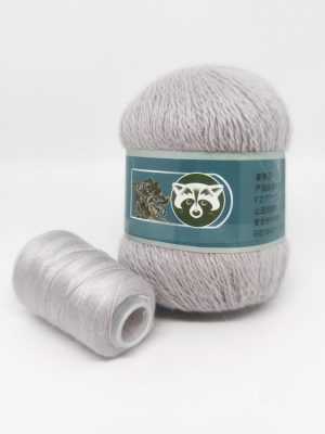 857 NORKA long mink wool 1 300x400 - Пух норки синяя этикетка - 857 (пепельный)
