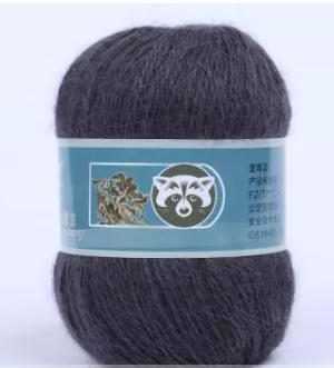 876 norka long mink wool 300x331 - Пух норки синяя этикетка - 876 (уголь)