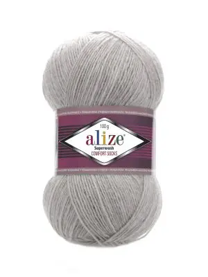 162461272721200021 copy 300x400 - Alize Superwash Comfort Socks - 21 (серый меланж)