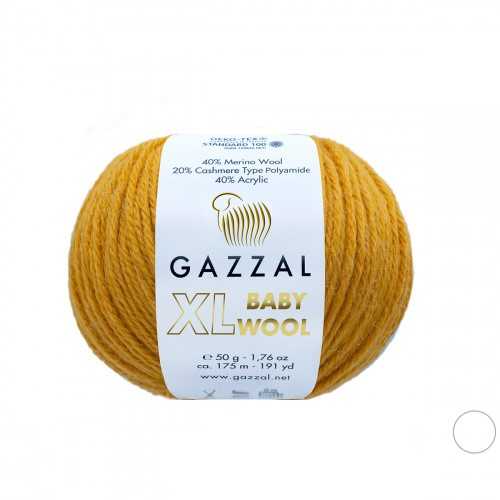 842 Gazzal Baby Wool XL (горчица)