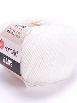 yarnart jeans 01 300x400 - YarnArt JEANS - 01 (белый)