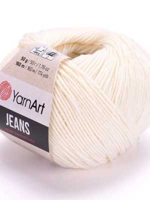 yarnart jeans 03 300x400 - YarnArt JEANS - 03 (молочный)