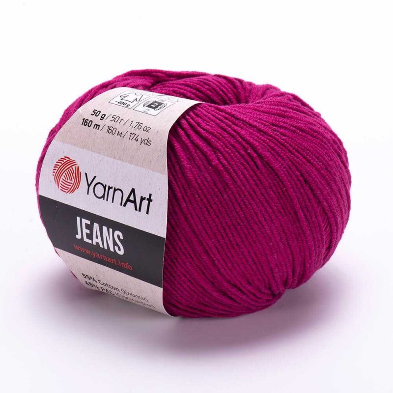 91 YarnArt JEANS (вишня)