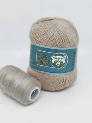 816 NORKA long mink wool 300x400 - Пух норки синяя этикетка - 816 (бежевый)