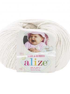 157114239019100062 300x400 - Alize Baby Wool - 62 (молочный)