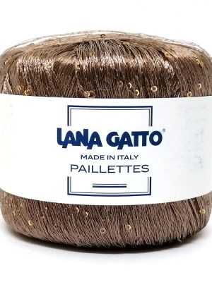 30100 Lana Gatto Paillettes (капучино пайетки золото)