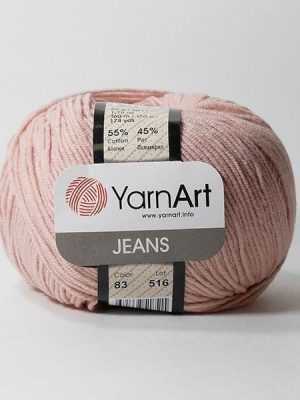 83 yarnart jeans bezhevo rozovyy 300x400 - YarnArt JEANS - 83 (бежево-розовый)