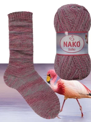 87729 nako boho desen 300x400 - Nako Boho Desen - 87729 (фламинго)