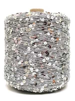 104 1 shine pail na bobinah 300x400 - Kutnor Shine Pail бобина - 104-1 (серый пайетки серебро)