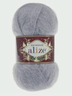 52 Alize Kid Mohair Royal (серый)