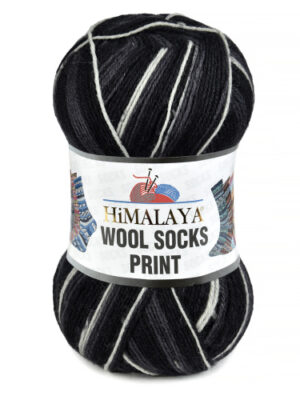 S41-02 Himalaya WOOL SOCKS PRINT