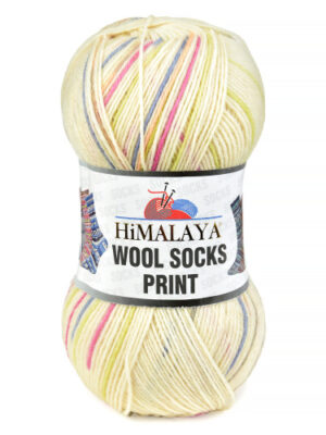 S61-01 Himalaya WOOL SOCKS PRINT